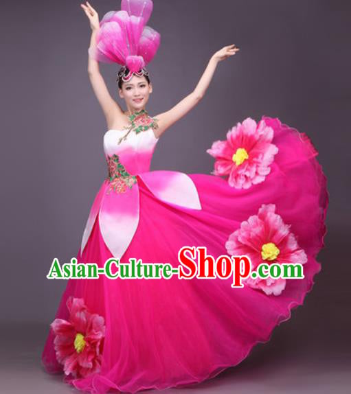 Traditional Chinese Fan Dance Folk Dance Costume Classical Yangko Dance Classical Dance Dress