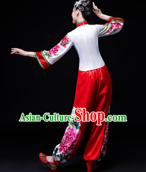 Traditional Chinese Fan Dance Folk Dance Costume Classical Yangko Dance Classical Dance Dress Traditional Chinese Fan Dance Folk Dance Costume Classical Yangko Dance Classical Dance Dress