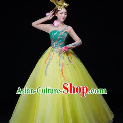 Professional Opening Dance Modern Dance Chorus Costume Stage Performance Veil Dress for Women