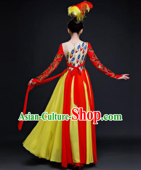 Traditional Chinese Fan Dance Folk Dance Costume Classical Yangko Dance Classical Dance Dress Traditional Chinese Fan Dance Folk Dance Costume Classical Yangko Dance Classical Dance Dress