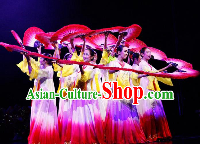 Traditional Chinese Fan Dance Folk Dance Costume Classical Yangko Dance Classical Dance Dress Traditional Chinese Fan Dance Folk Dance Costume Classical Yangko Dance Classical Dance Dress
