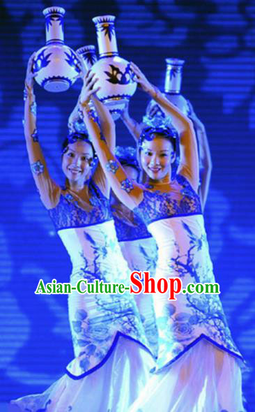 Traditional Chinese Fan Dance Folk Dance Costume Classical Yangko Dance Classical Dance Dress