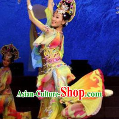 Chinese Traditional Classical Dance Costume Flying Apsara Dance Dress for Women