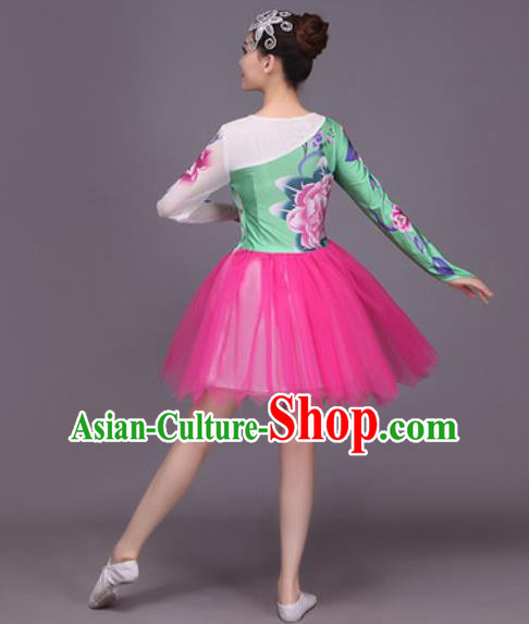 Traditional Chinese Fan Dance Folk Dance Costume Classical Yangko Dance Classical Dance Dress Traditional Chinese Fan Dance Folk Dance Costume Classical Yangko Dance Classical Dance Dress