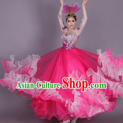 Professional Modern Dance Dress Opening Dance Stage Performance Chorus Costume for Women