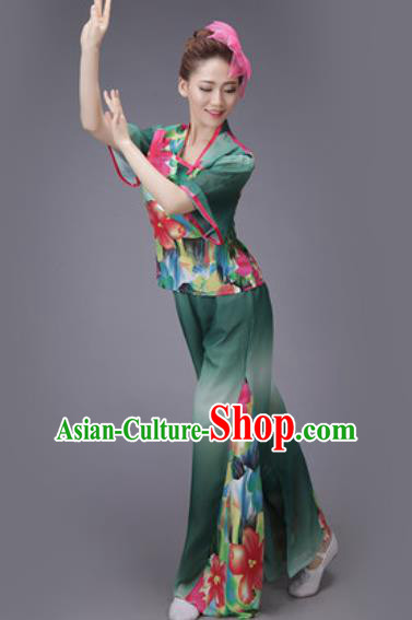 Traditional Chinese Fan Dance Folk Dance Costume Classical Yangko Dance Classical Dance Dress Traditional Chinese Fan Dance Folk Dance Costume Classical Yangko Dance Classical Dance Dress