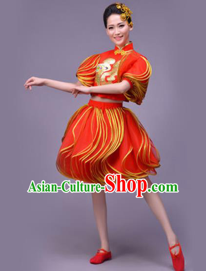 Traditional Chinese Fan Dance Folk Dance Costume Classical Yangko Dance Classical Dance Dress Traditional Chinese Fan Dance Folk Dance Costume Classical Yangko Dance Classical Dance Dress
