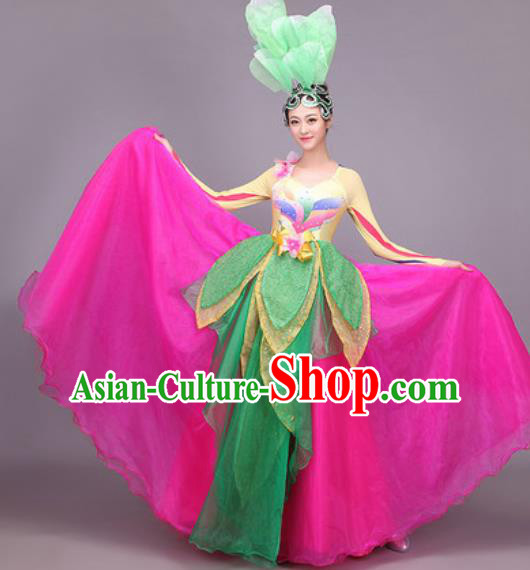 Traditional Chinese Fan Dance Folk Dance Costume Classical Yangko Dance Classical Dance Dress