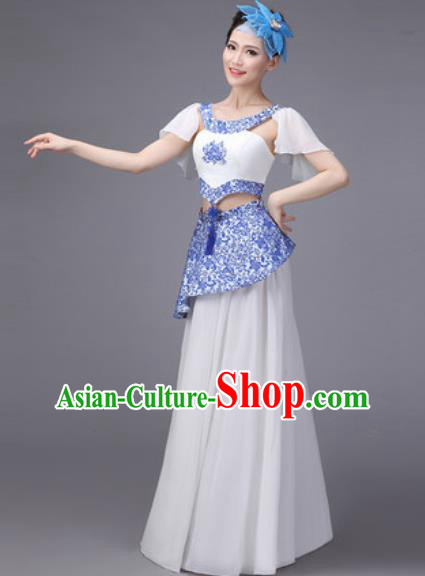 Traditional Chinese Fan Dance Folk Dance Costume Classical Yangko Dance Classical Dance Dress Traditional Chinese Fan Dance Folk Dance Costume Classical Yangko Dance Classical Dance Dress