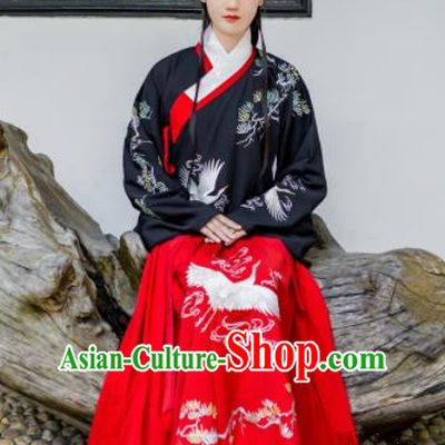 Chinese Traditional Ming Dynasty Palace Lady Costumes Ancient Maidenform Hanfu Dress for Women
