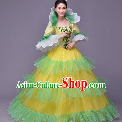 Professional Modern Dance Compere Veil Dress Opening Dance Stage Performance Costume for Women