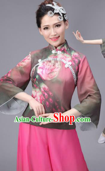 Traditional Chinese Fan Dance Folk Dance Costume Classical Yangko Dance Classical Dance Dress Traditional Chinese Fan Dance Folk Dance Costume Classical Yangko Dance Classical Dance Dress