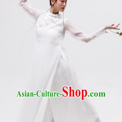 Chinese National Costume Traditional Cheongsam Tang Suit Qipao Dress for Women
