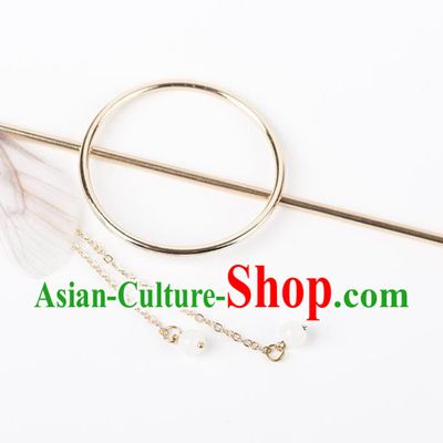Chinese Ancient Hanfu Hair Accessories Traditional Swordswoman White Butterfly Wing Hairpins for Women
