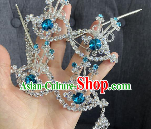 Traditional China Beijing Opera Hair Accessories Ancient Chinese Peking Opera Hairpins Traditional China Beijing Opera Hair Accessories Ancient Chinese Peking Opera Hairpins