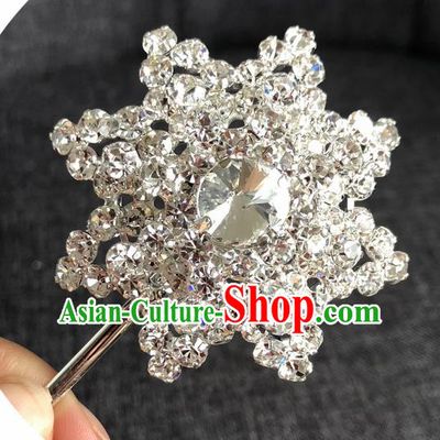 Chinese Ancient Princess Hairpins Traditional Peking Opera Diva Crystal Hair Accessories for Women