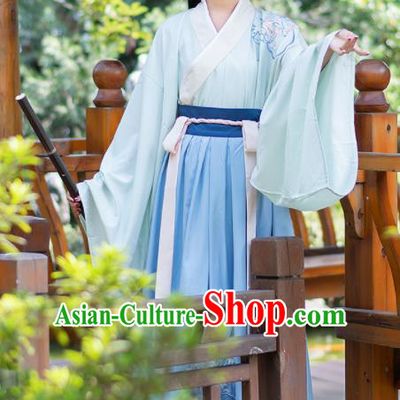 Ancient Chinese Jin Dynasty Historical Costumes Palace Princess Hanfu Dress for Women