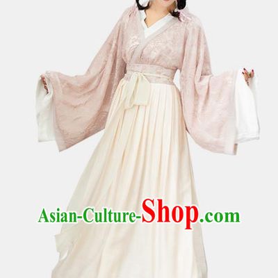 Ancient Chinese Jin Dynasty Princess Historical Costumes Nobility Lady Hanfu Dress for Women