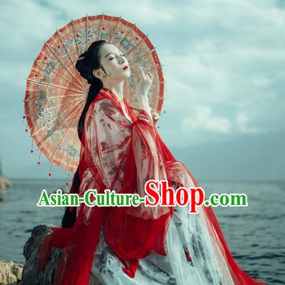 Chinese Traditional Jin Dynasty Imperial Concubine Wedding Historical Costumes Ancient Peri Hanfu Dress for Women