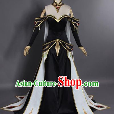 Chinese Traditional Cosplay Queen Costumes Ancient Swordswoman Hanfu Clothing for Women