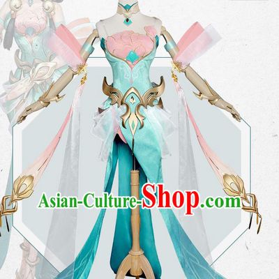 Chinese Traditional Cosplay Peri Costumes Ancient Swordswoman Hanfu Clothing for Women