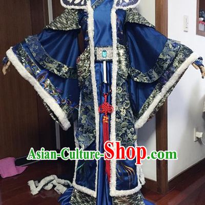 Top Grade Chinese Ancient Cosplay Swordsman Royal Highness Costumes for Men