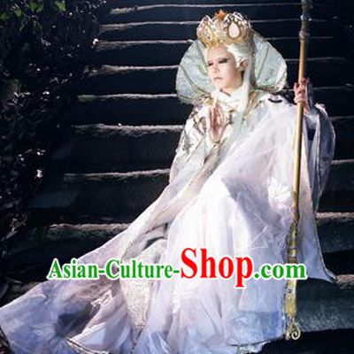 Top Grade Chinese Ancient Cosplay Monks Swordsman Costumes for Men