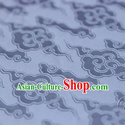 Asian Chinese Traditional Pattern Fabric Ancient Hanfu Lilac Brocade Silk Fabric Drapery Material
