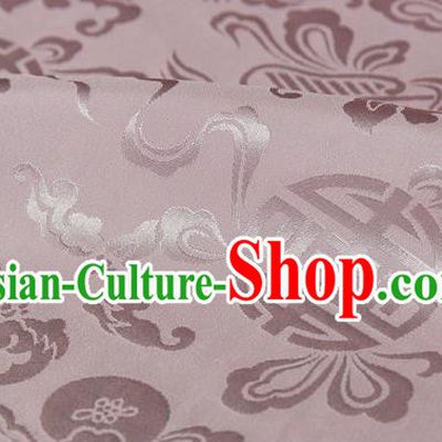 Asian Chinese Traditional Pink Silk Fabric Ancient Hanfu Jacquard Brocade Fabric Drapery Material