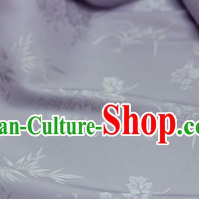 Asian Chinese Traditional Pattern Lilac Silk Fabric Ancient Hanfu Jacquard Brocade Fabric Drapery Material
