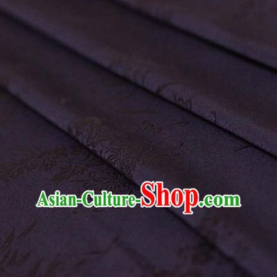 Asian Chinese Traditional Pattern Purple Silk Fabric Ancient Hanfu Jacquard Brocade Fabric Drapery Material