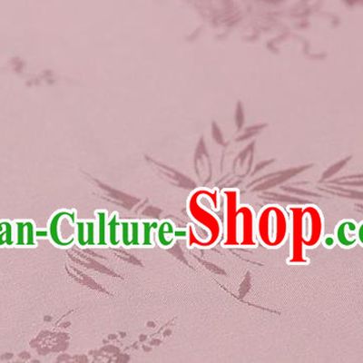 Asian Chinese Traditional Pattern Pink Silk Fabric Ancient Hanfu Jacquard Brocade Fabric Drapery Material