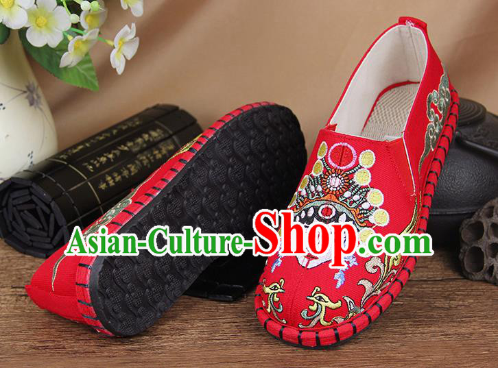 Chinese National Shoes Traditional Cloth Shoes Linen Shoes Embroidered Shoes