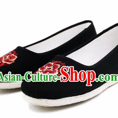 Chinese National Handmade Shoes Traditional Shoes Embroidered Cloth Shoes for Women