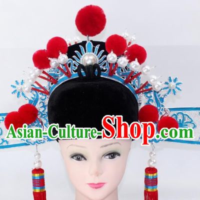 Chinese Traditional Peking Opera Niche Headwear Ancient Scholar Bridegroom Hat for Men