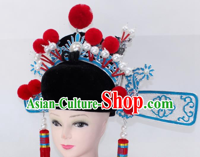 Traditional China Beijing Opera Costume and Hat Ancient Chinese Peking Opera Clothing Shoes
