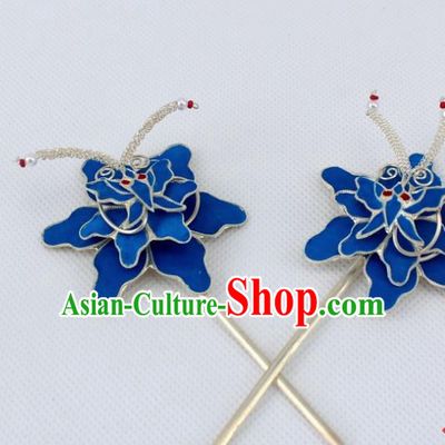 Chinese Traditional Peking Opera Diva Hair Accessories Ancient Flowers Hairpins for Women