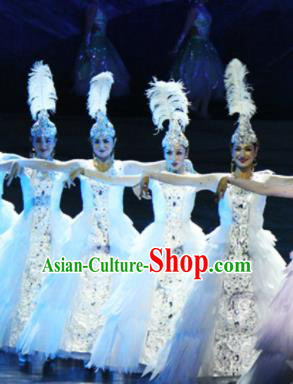 Traditional Chinese Fan Dance Folk Dance Costume Classical Yangko Dance Classical Dance Dress