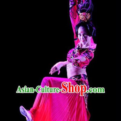 Chinese Traditional Classical Dance Costumes Ancient Folk Dance Clothing for Women