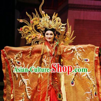 Chinese Traditional Classical Dance Costumes Ancient Queen Stage Performance Dress for Women