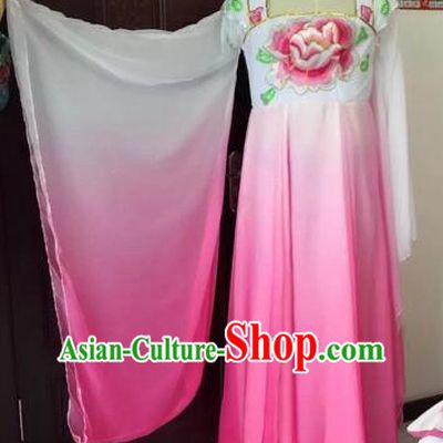 Traditional Chinese Ancient Embroidered Pink Hanfu Dress Tang Dynasty Imperial Consort Historical Costumes for Women