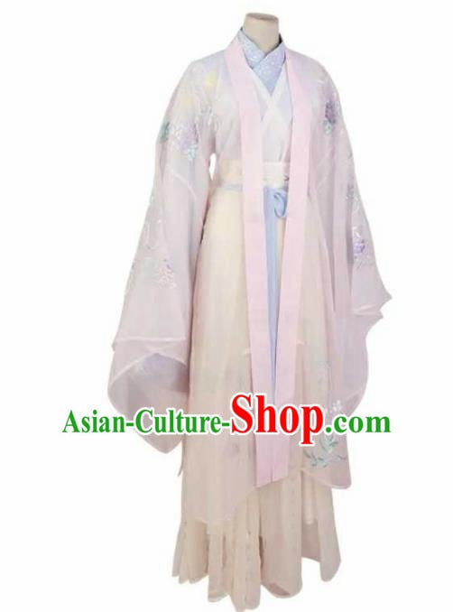 Chinese Ancient Palace Lady Hanfu Han Dynasty Imperial Concubine Queen Embroidered Historical Costumes