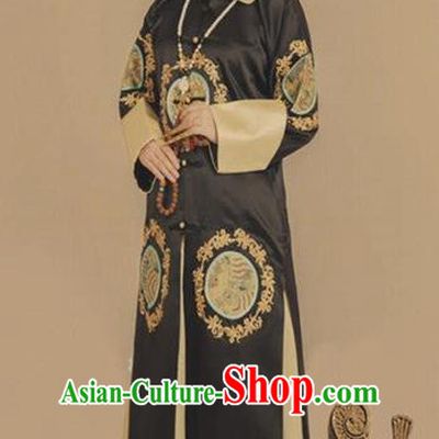 Traditional Chinese Ancient Qing Dynasty Manchu Empress Embroidered Costumes for Women