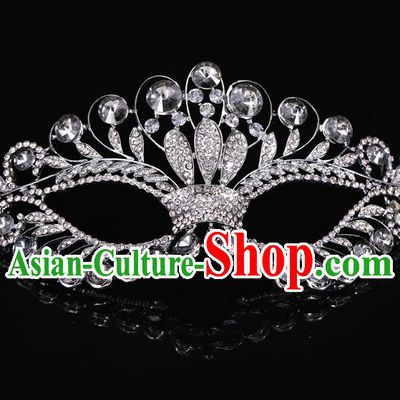 Handmade Halloween Accessories Venice Fancy Ball Cosplay Props Crystal Masks for Women