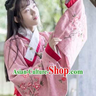 Traditional Chinese Ancient Ming Dynasty Costume Nobility Lady Embroidered Blouse for Rich Women
