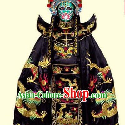 Chinese Traditional Beijing Opera Costumes Sichuan Opera Changing Faces Embroidered Clothing and Hat for Men
