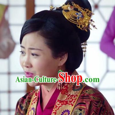Chinese Ancient Imperial Consort Hair Accessories Phoenix Coronet Hairpins for Women