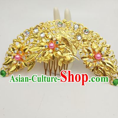 Chinese Ancient Princess Hair Accessories Palace Hair Comb Hairpins for Women
