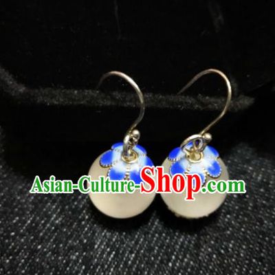 Chinese Ethnic Jewelry Accessories Mongolian Minority Nationality Earrings for Women