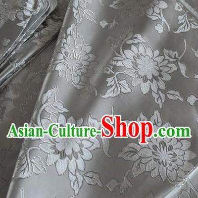 Asian Chinese Traditional Pattern Design White Brocade Fabric Silk Fabric Chinese Fabric Material